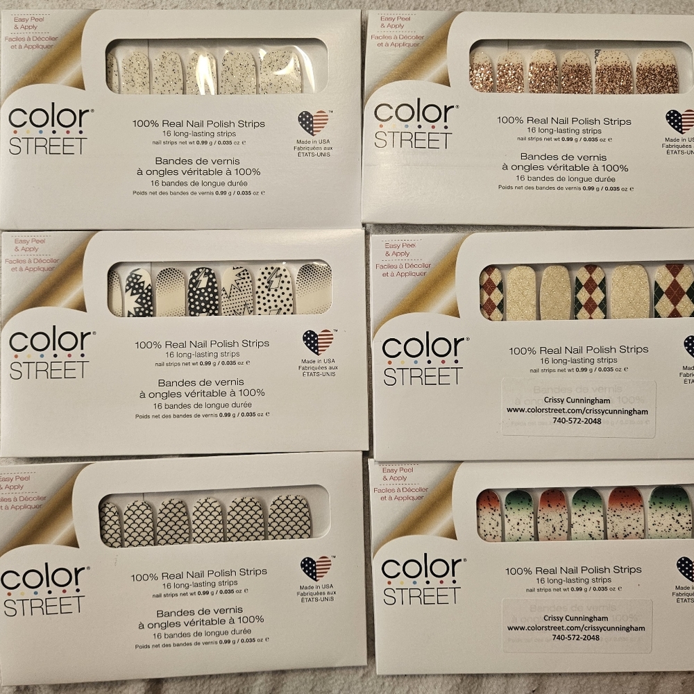 6 sets Colorstreet nail strips.